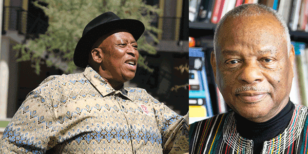 Giants in African literature and Africa Studies (l-r) Dr Zakes Mda and Prof Molefi Kete Asante awarded honorary doctorates at the July 2022 graduations at Wits University. Giants in African literature and Africa Studies (l-r) Dr Zakes Mda and Prof Molefi Kete Asante awarded honorary doctorates at the July 2022 graduations at Wits University.